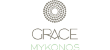 The Διαφημιστικά logo for grace mykonos with με εκτυπωση.