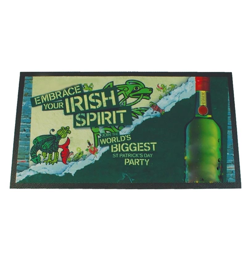 1591011848_c1479-small_boardered_bar_runner-v1 Μια διαφήμιση για το μεγαλύτερο πάρτι γεμάτη με ιρλανδικό πνεύμα, με διαφημιστικά είδη και προσαρμοσμένες εκτυπώσεις, συμπεριλαμβανομένου ενός WELCOME MAT.