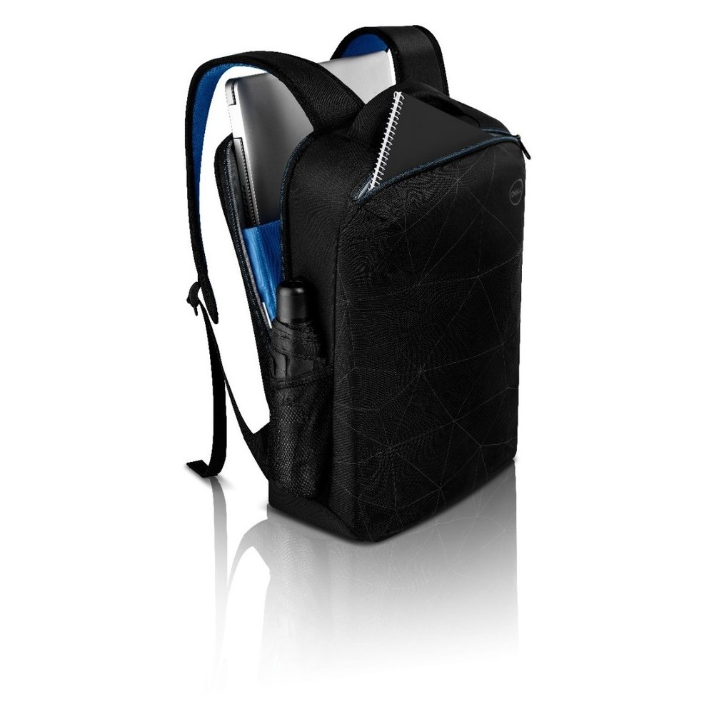 209-00-DECASSB15F_1 Ένα μαύρο σακίδιο πλάτης DELL Carrying Case Essential Backpack 15'' με εκτύπωση.