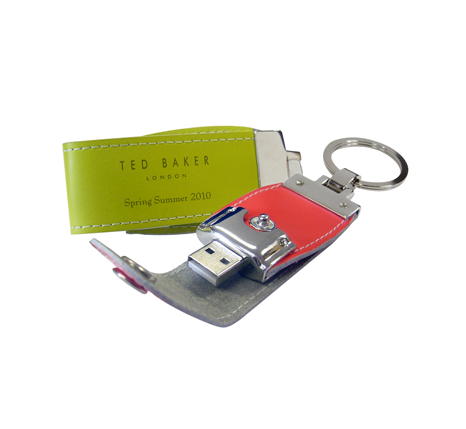 LeatherDrive3TedBakerNew Μπρελόκ με usb σε δερμάτινη θήκη