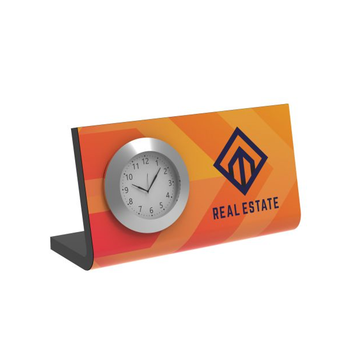 Screenshot_7 Επιτραπέζιο ρολόι Horae 150 x 75 mm Μαύρο με λογότυπο real estate, κατάλληλο για εταιρικά δώρα ή διαφημιστικά αντικείμενα.