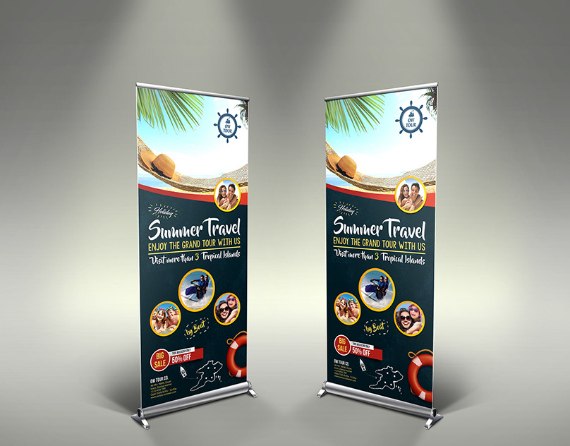 Roll up stand μονής όψης Roll up stand μονής όψης