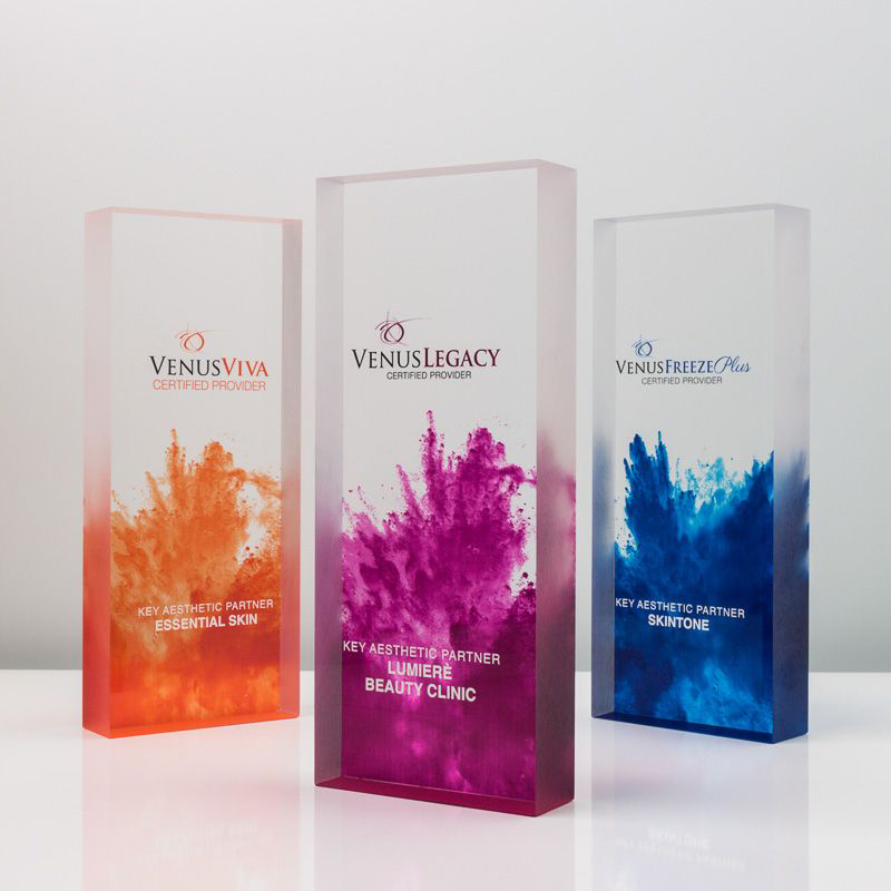 Ορθογώνιο βραβείο από plexiglass Ορθογώνιο βραβείο από plexiglass