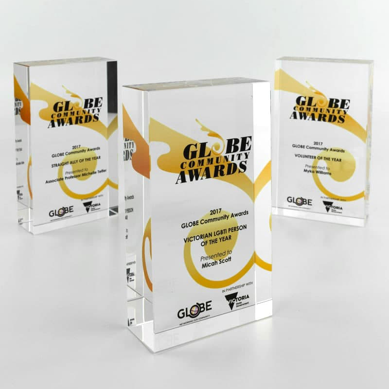 Ορθογώνια βραβεία Plexiglass Ορθογώνια βραβεία Plexiglass